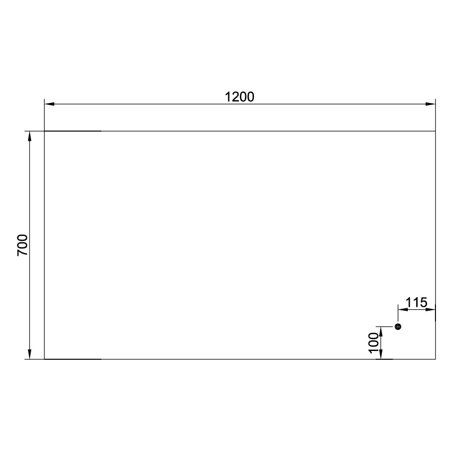 ECLIPSE 1270 Rectangular LED Mirror