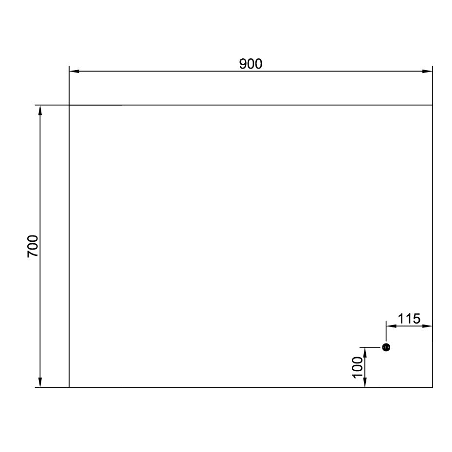 ECLIPSE 9070 Rectangular LED Mirror