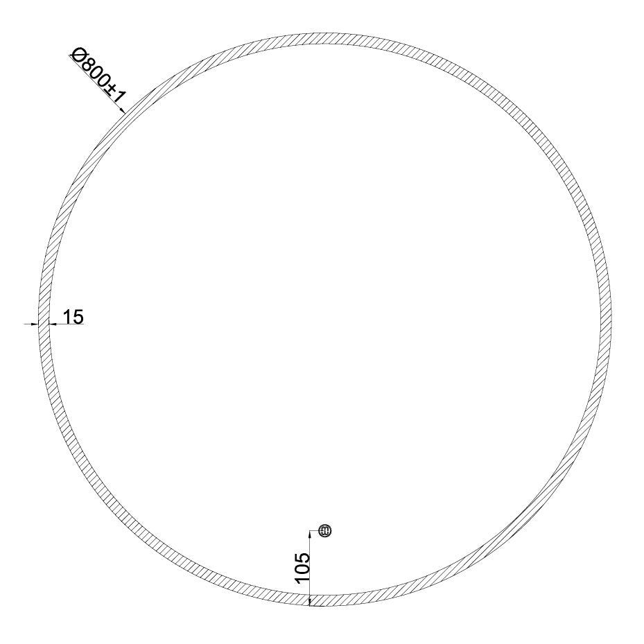 HALO 8080 Round LED Mirror