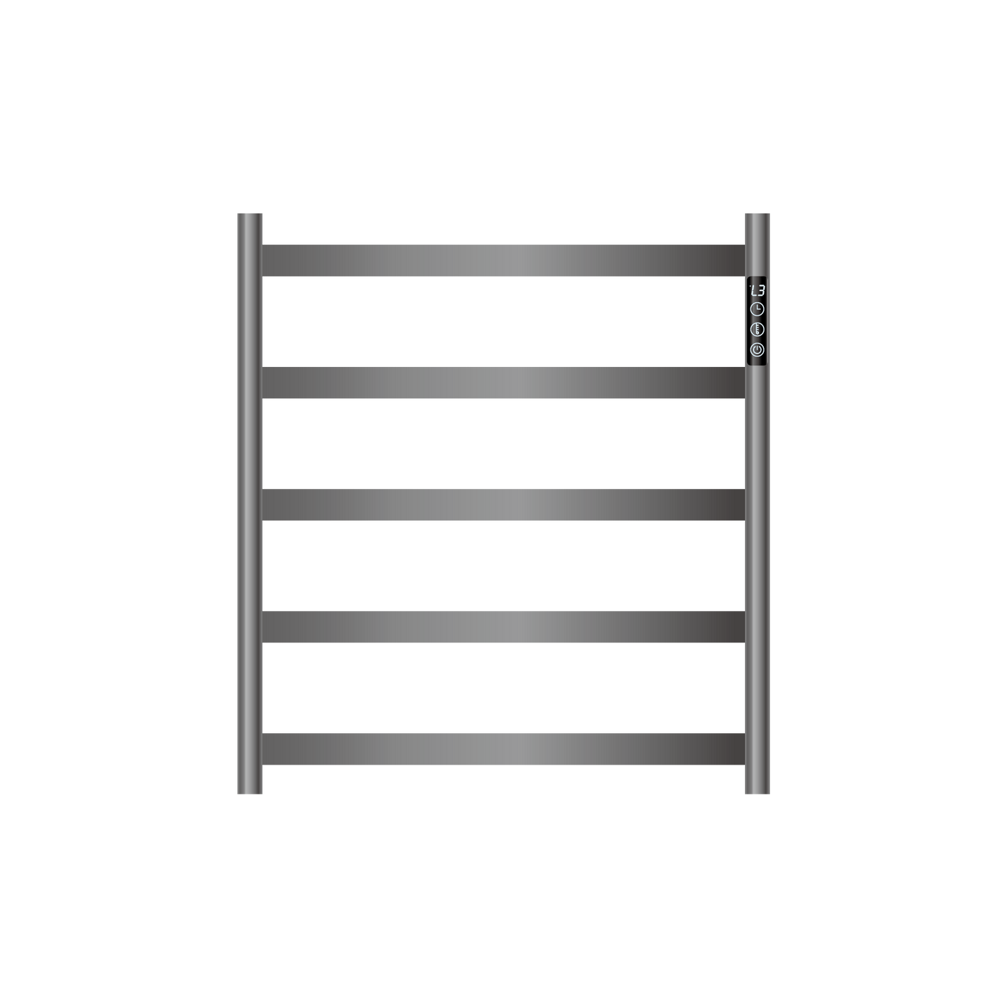 5550 Smart Heated Towel Rail 5 Bar Brush Nickel