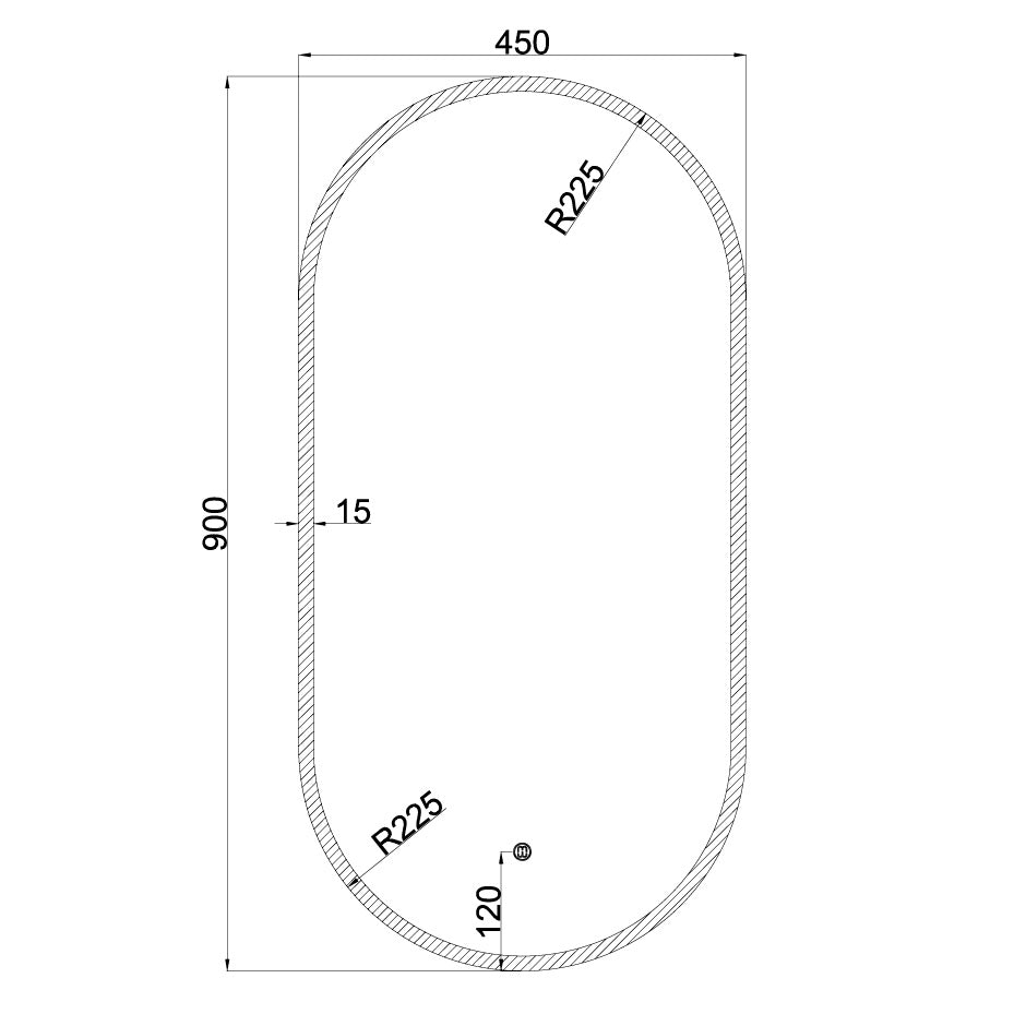 HALO 4590 Oval LED Mirror