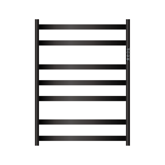 7600 Smart Heated Towel  Rail 7 Bar Matte Black