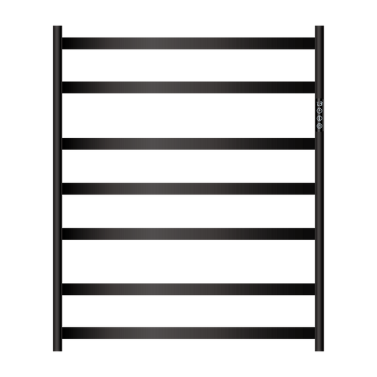 7750 Smart Heated Towel  Rail 7 Bar Matte Black